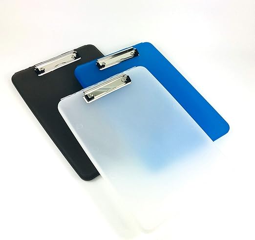 Carpeta A4 de plástico compacto portapapeles caja depósito: Amazon.es: Hogar