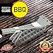 BBQ Grill Brush and Scrapper - 18in - Premium Safe 4 in 1 Stainless Steel Barbecue Cleaner Bristle Free Brush - Non-Slip Handle for Charcoal Grill Weber Gas - Steel/Ceramic/Iron (Premium Chrome)