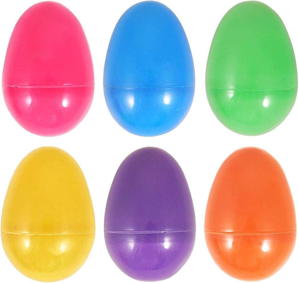 Henbrandt 12 Colourful Fillable Plastic Surprise Easter Eggs