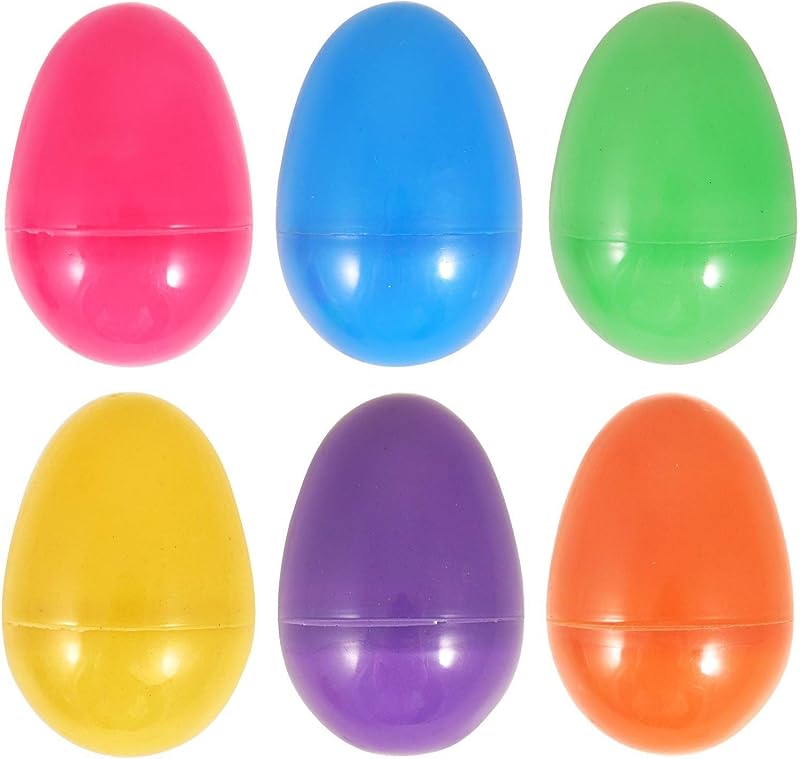Henbrandt 12 Colourful Fillable Plastic Surprise Easter Eggs