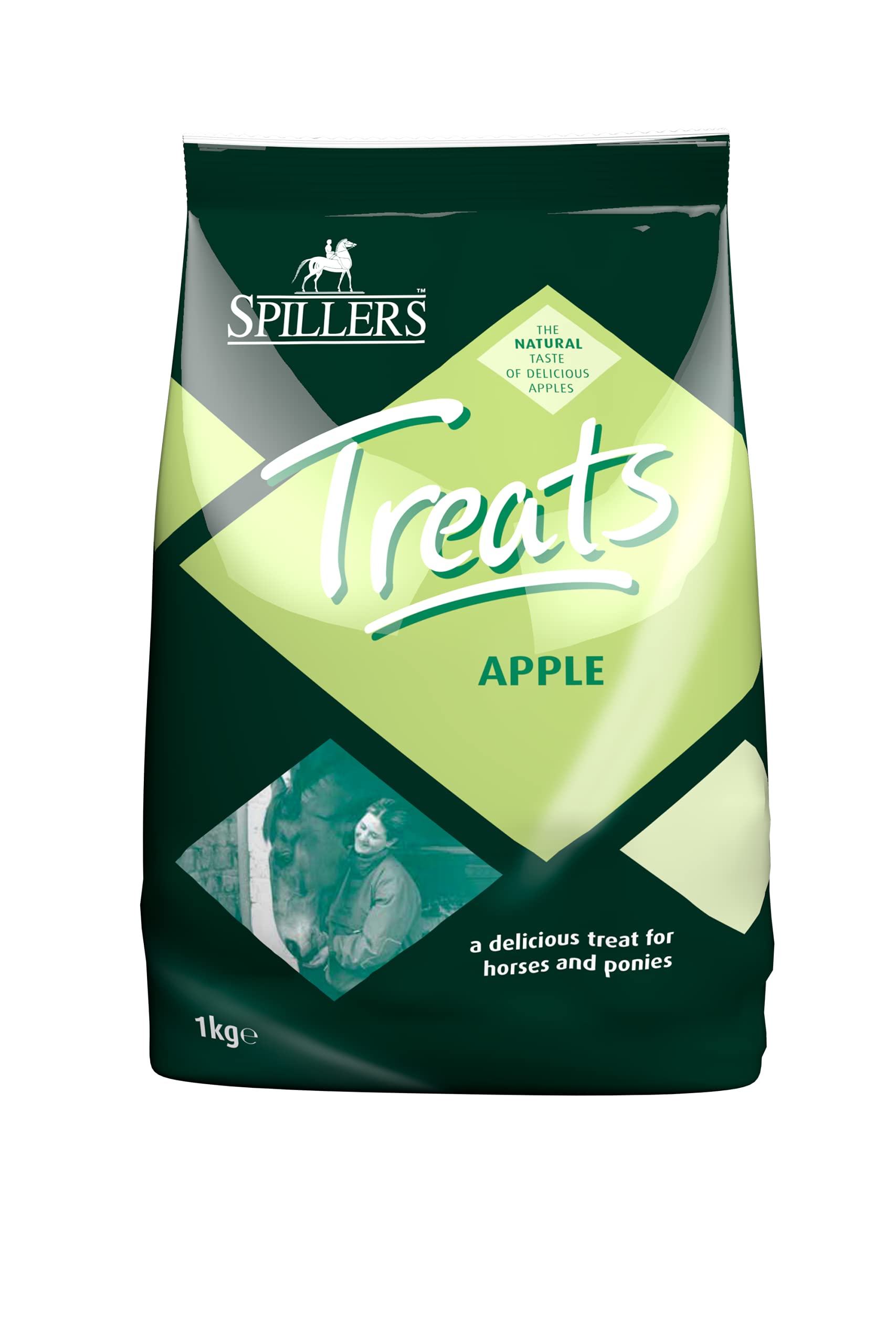 SPILLERS Apple Horse Treats 1kg - Delicious Treat to Reward Horses and Ponies - Fresh Apple Flavoured Horse Treat