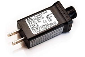 TYBEEU 30V LED Christmas Tree & Strip Light Adapter – Class 2 Power Supply (JT-DC300V0400-F), UL Listed for US Standards. Designed for 30V Output Devices. See Details for More Compatible Models.