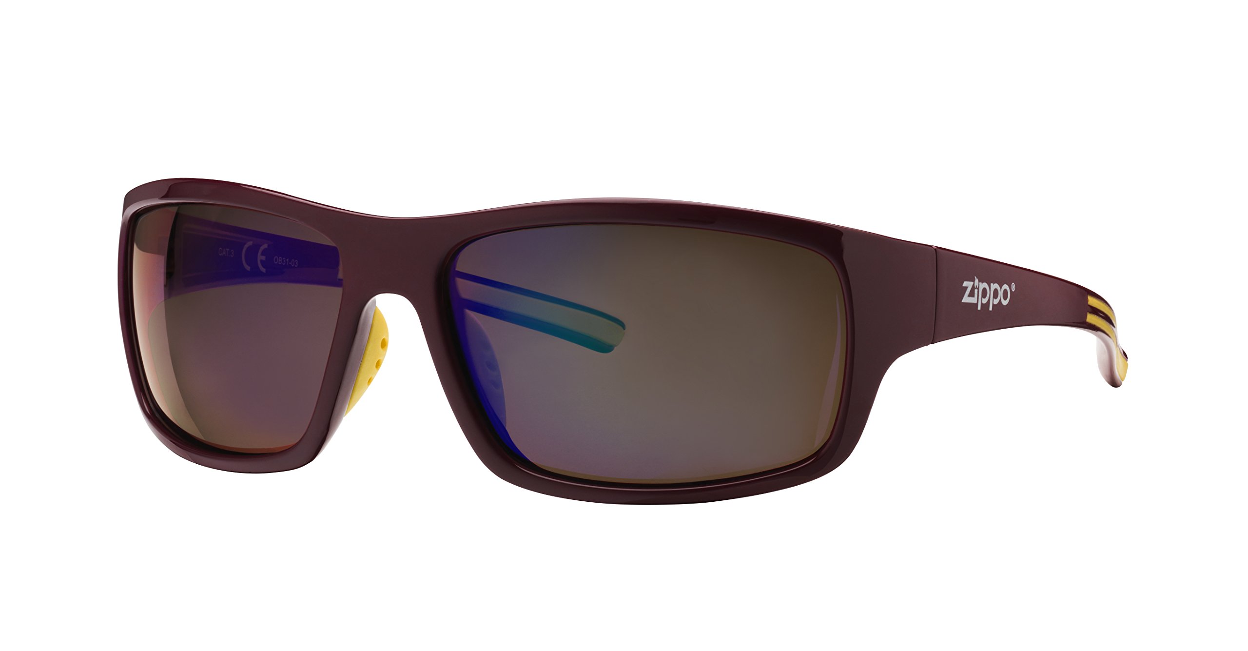 Zippo Polarised Flash Mirror Lens Sunglasses, One Size