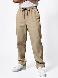 Comdecevis Mens Casual Cargo Pants Drawstring
