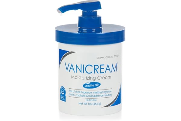 Vanicream Moisturizing Skin Cream with Pump Dispenser - 16 fl oz (1 lb) - Moisturizer Formulated Without Common Irritants for Those with Sensitive Skin