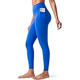 YUNOGA HugMotion No Front Seam Leggings for Women with Pockets - 25 Inches High Waisted Buttery Soft Workout Gym Yoga Pants