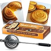 Toas-Tite Handheld Sandwich Maker, Classic Sandwich Grill &amp; Panini Press, Cast Aluminum Pie Iron, Retro 1945 Stovetop &amp; Campfire Toaster for Hot Sandwiches, Pies, Paninis, RV &amp; Camping