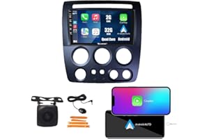 Kunfine Car CarPlay Android Auto Navigation Stereo GPS Radio Reverse Camera Display 9" IPS Touchscreen Headunit Tablet Pad Me