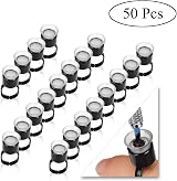 ATOMUS 50pk Tattoo Ink Ring Cups Disposable Pigment Holder Sponge Microblading view 1