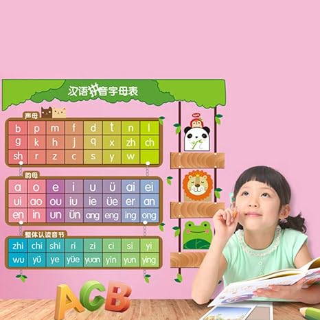 Amazon 幼稚園pvc環境に優しいリムーバブルウォールステッカーピンイン英語の手紙プラス減算乗算除算算術テーブルウォールステッカー ウォールステッカー オンライン通販