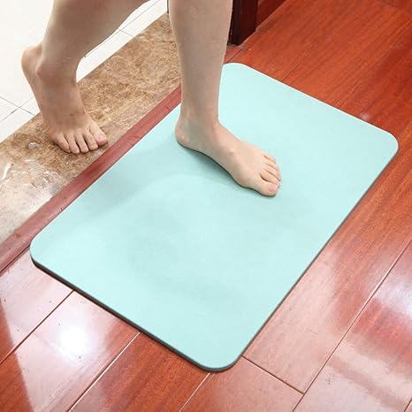 Amazon おしゃれ珪藻土バスマット吸水耐磨耗性速乾多用途浴室玄関マット無地防カビ耐久良いお風呂足ふきマット 風呂マット すのこ ホーム キッチン オンライン通販
