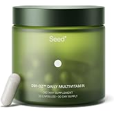 Seed DM-02 Daily Multivitamin - for Women &amp; Men - 30-Day Supply with Jar | 100% DV Nutrition - 20 Essential Vitamins &amp; Minerals - Healthy Aging - Immune, Hair, Skin &amp; Nail Health&deg;