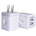 USB Wall Charger, Charger Adapter, AILKIN 2-Pack 2.1A Dual Port Quick Charger Plug Cube for iPhone 14 13 12 11 Pro Max 10 SE