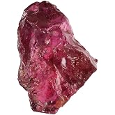 REAL-GEMS EGL Certified 4.30 Carat. AAA+ Red Garnet Stone Rough Healing Crystal for Gifting Someone, Small Size Natural Stone