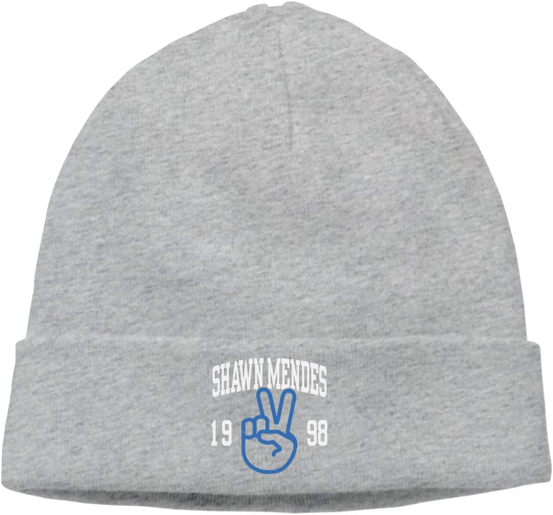 Gaoger Mens & Womens Shawn Mendes Skull Beanie Hats Winter Knitted Caps Soft Warm Ski Hat Black