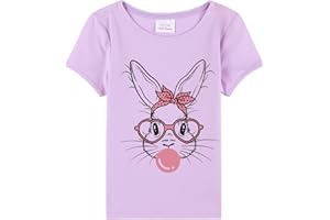 HH Family Easter Shirts for Girls Kids Easter Gift Bunny T-Shirt Clothing 3-12 Years