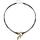 Catuni Snake Necklace Goth Choker Necklace Snake Choker Witch Serpent Gothic Jewelry Halloween