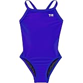 TYR TYReco Solid Color Diamondfit One Piece Girls' Swimsuit - Athletic Training and Competition Swimwear - Resists Chlorine