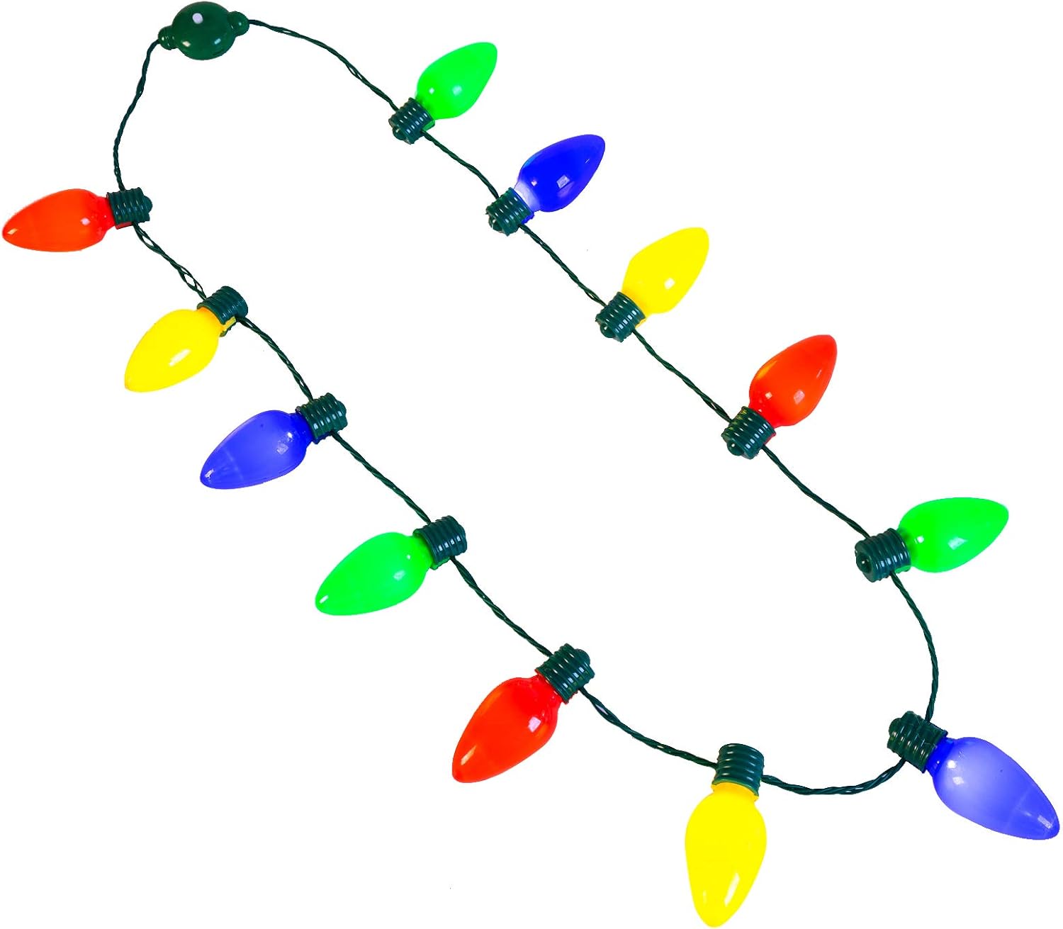 JOYIN 3 Pack Christmas LED Light Up Bulb Necklace Christmas Holiday Accessories Party Favors 12 LED Bulbs - Image 3