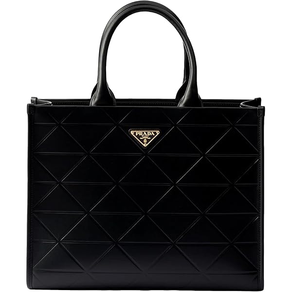 Amazon.com: Prada Black Saffiano Lux Leather Large Satchel Handbag