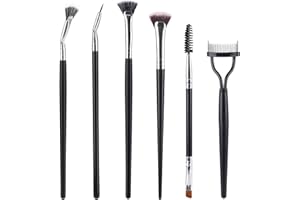 LOVEBB 6 Pack Eyelash & Eyebrow Combs, Dual-ended Spoolie Mascara Brush and Lash Separator Tool for Eyelash Extensions