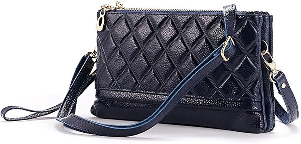 Amazon Thebest ショルダーバッグ スマホも入る ポシェット お財布バッグ 本革 ミニバッグ ショルダーウォレット ハンドバッグ 斜め掛け 大人 女性 かわいい ネイビー Thebest ザ ベスト 財布