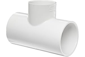 SPEARS MANUFACTURING Spears 401 Series PVC Pipe Fitting, Tee, Schedule 40, White, 2" Socket