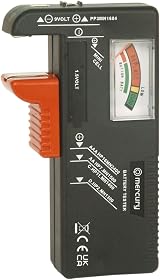 Mercury Universal Analogue Battery Tester for AA AAA C D 9V PP3 and Button Cells