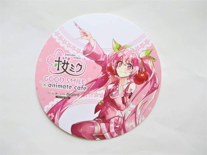 Amazon 初音ミク 桜ミク Good Smile Animate Cafe 桜ミクカフェ 購入特典 コースター 初音ミク Art By 綿 アニメ 萌えグッズ 通販