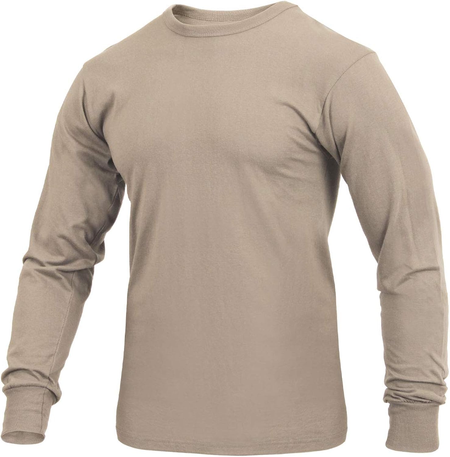 Rothco Long Sleeve Solid T-Shirt: Clothing