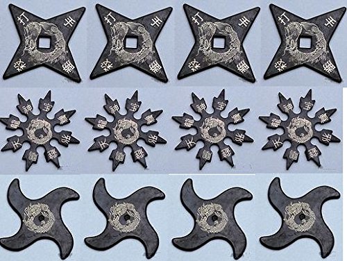 Ninja HD Master Rubber Star set of 12 Throwing Stars