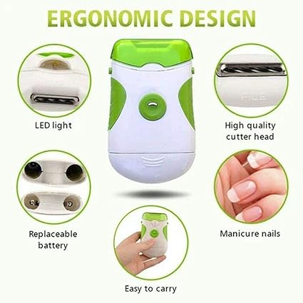 electric nail trimmer and file