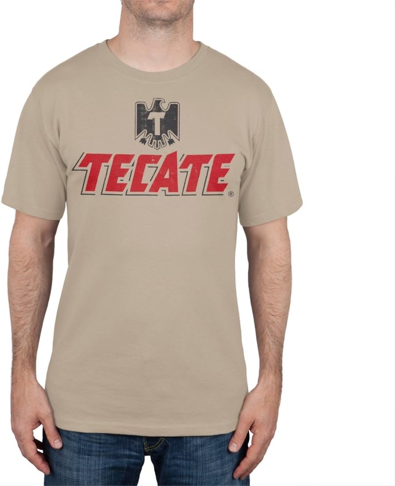 Tecate - Eagle Logo Tan T-Shirt - X-Large