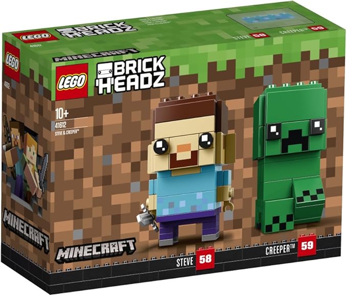 LEGO BrickHeadz Steve & Creeper (41612) Figurines Minecraft Amazon.fr