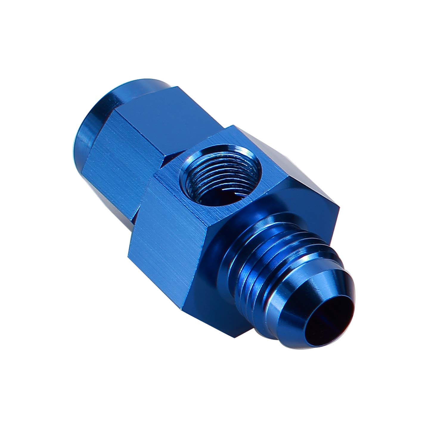 Aluminum 90 Degree Elbow One Piece Full Flow 4AN to 1/8 NPT Male