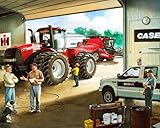 Case IH Tractor and Combine Cotton Fabric Panel, 34