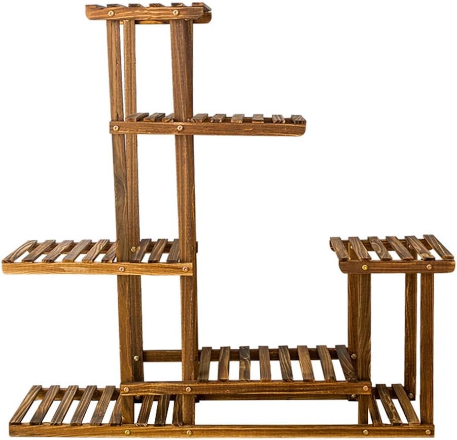 MLHJ Flower stand- Solid Wood Flower Stand Indoor Multi-layer Display Stand Balcony Living Room Bonsai