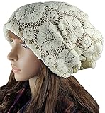 Qunson Womens Lace Chemo Beanie Hat Cap Turban for Cancer Patients