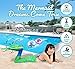 Sharks Wear 3 Pieces Children Mermaid tail Swimming Costume with Coloring E-Book. Medium - Kelly Green