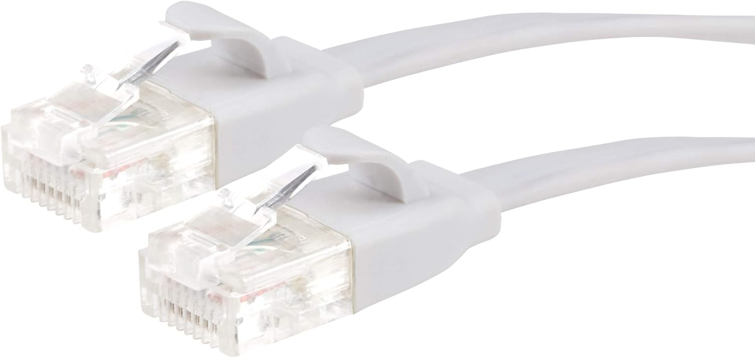 Maplin Ethernet Cable 30M White, Flat CAT6 Gigabit LAN UTP Network Cable RJ45 High-Speed 10Gbps Compatible with Laptop, PC - Image 3
