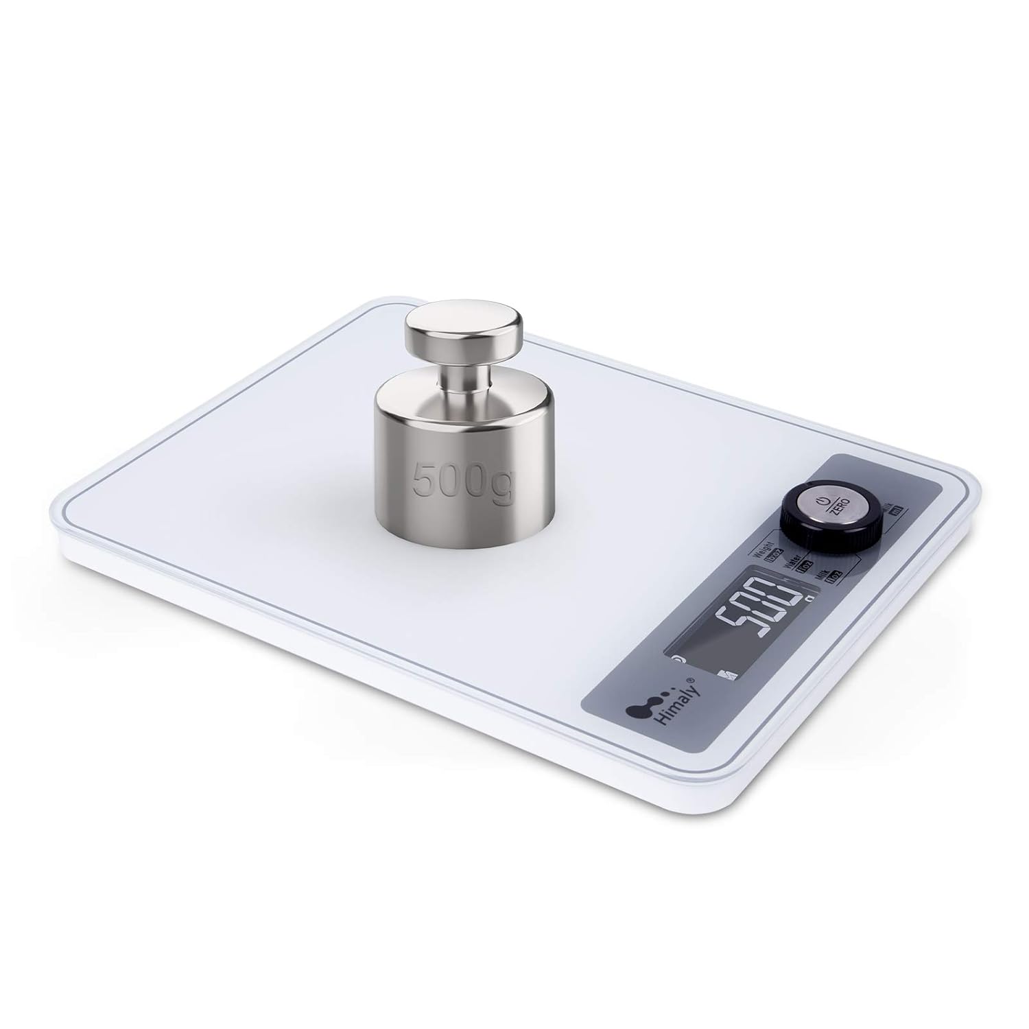 Digital Food Scale, Kitchen Scale for Cooking, Baking, and Weight Loss, Christmas Gift for Holiday Meal Prep (White)