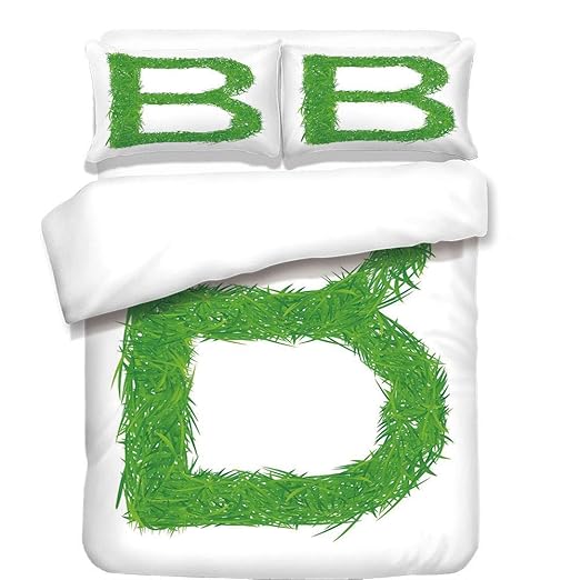 Ychy Juego De Funda De Edredón De 3 Piezas Letra B Niños