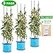 LEBOO 3-Pack(61inch) Vegetable Trellis Tomato Cages Plant Supports, Adjustable Garden Cages Tomato Plant Stakes for Vertical Climbing Plants, with 100 Cable Ties