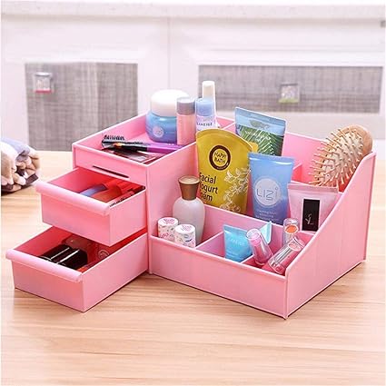 Dinta Mall Plastic Storage Drawer Makeup Brush Box Lipstick Remote