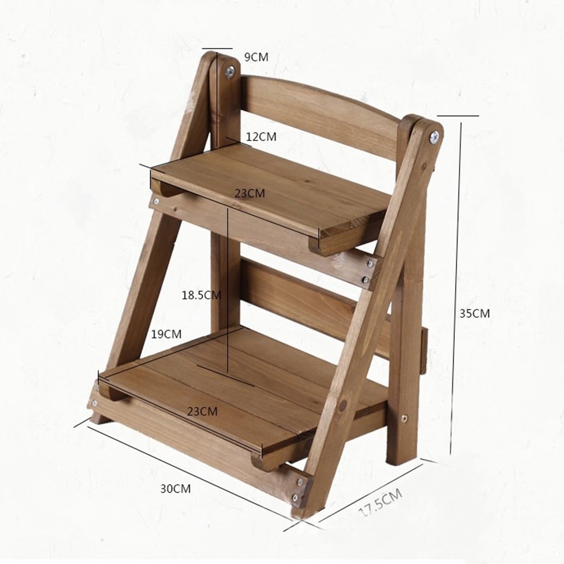 Wooden Ladder Shelf Teckpeak 3 Tier Wooden Plant Stands Indoor Plant Ladder Stand Small Wooden Ladder