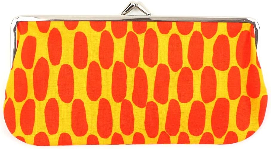マリメッコ がま口ポーチ Pieni Kukkaro レディース 楕円ドットオレンジ系 Org A F フリー Marimekko マリメッコ ポーチ Amazon
