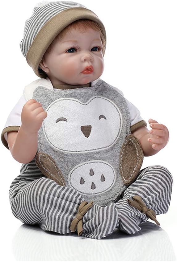Prezzo NACHEN Reborn Baby Dolls Morbido Silicone Vinyl Playmate Bella Vita Reale Giocattolo Realistico Neonato Bambino Regalo 53CM,color1,53cm Offerte