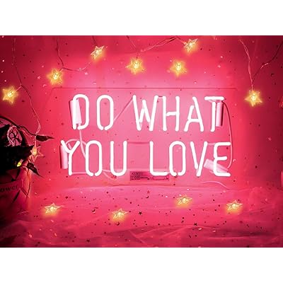 Buy Do What You Love Neon Sign Neon Signs Neon Lights Halloween Signs Neon Wall Signs Pink Neon Room Lights Custom Neon Words For Wall Bedroom Room Apartment Studio Party Christmas Decor