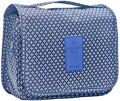 The Large Capacity Travel Storage Bag Hanging Wash Gargle Bags Portable Cosmetic Bag(Classic Navy)