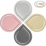 Cell Phone Finger Ring Holder, IHUIXINHE 4PCS 360 Rotation Water Drop Shape Grip Kickstand for IPHONE 7 Plus 6 6S 5 5C 5S, Samsung Galaxy S8 S7 Edge, Tablet, Fit for Magnetic Car Mount